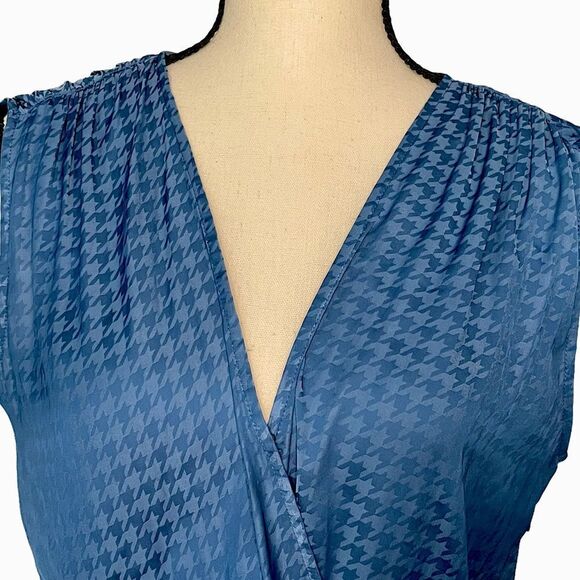 NWOT Chelsea28 Houndstooth Blouse - Picture 6 of 6